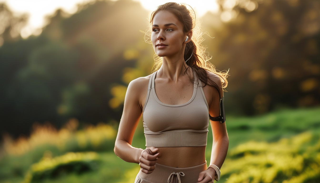 Woman on a weight-loss journey walking outdoors